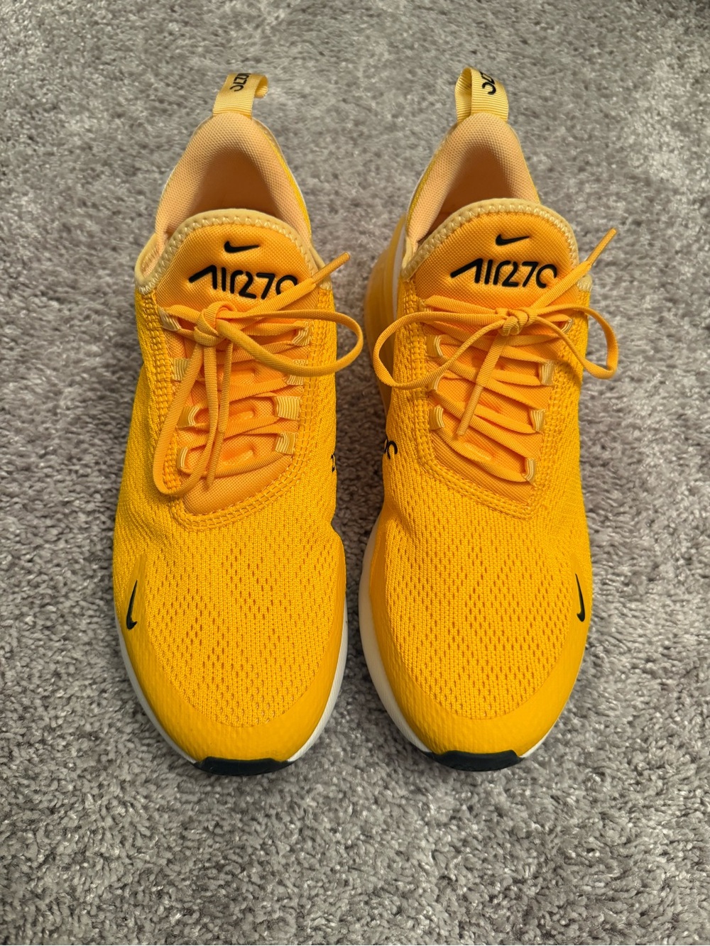 Nike Air270 women’s  Yellow Mesh Running Sneakers